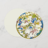 Invitation Céleste Vintage, Sphère Arabe, Constellations (Devant / Derrière)