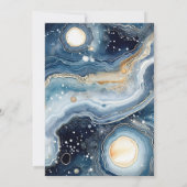 Invitation Celestial Agate | Elegant Cosmic Marble Sweet 16 (Dos)
