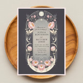 Invitation Celestial Blush Blossom Art Nouveau Wedding