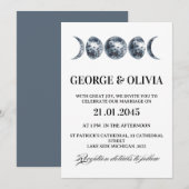 Invitation Celestial Boho Astrology Wedding  Wedding (Devant / Derrière)