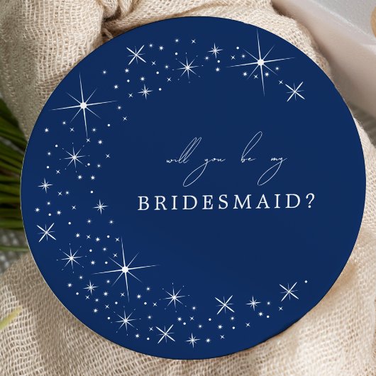 Invitation Celestial Elegant Wedding Moon Bridesmaid Proposal