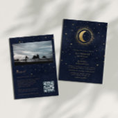 Invitation Celestial Midnight Stars Budget Mariage photo