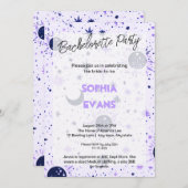 Invitation Celestial moderne Mariage Bachelorette Party (Devant / Derrière)