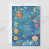 Invitation Celestial Moon Planet Space Baby Shower  (Dos)