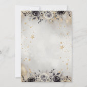 Invitation Celestial  Moon Roses Stars Quinceanera  (Dos)