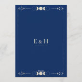 Invitation Celestial moon stars constellations Save the Date (Dos)