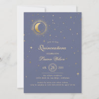 Celestial Pastel Gold Stars Quinceanera