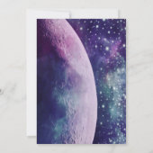 Invitation Celestial Purple Galaxy Moon Wedding Celebration  (Dos)