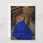 Invitation Celestial Quinceanera Midnight Stars Moon (Dos)