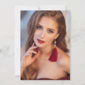 Invitation Celestial Red Gold Sun Moon Stars 30e anniversaire (Dos)