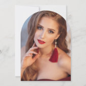 Invitation Celestial Red Gold Sun Moon Stars 30e anniversaire (Dos)