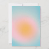 Invitation Celestial Soft Blue Pink Gradient Graduation Party (Dos)