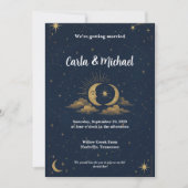 Invitation Celestial Starry Night Wedding (Devant)