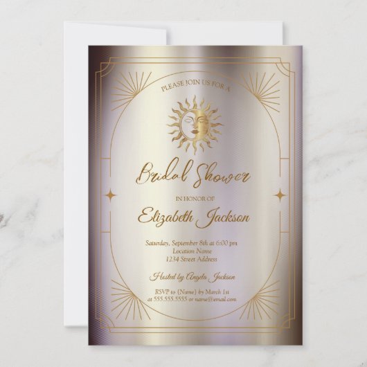 Invitation Celestial Sun Frame Magic (Devant)