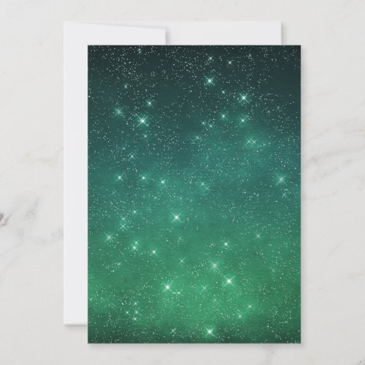 Invitation Celestial Un amour écrit dans les étoiles Mariage (Dos)