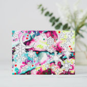 Invitation Celestial Yule Card (Debout devant)