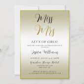 Invitation Célibataire en or (Devant)