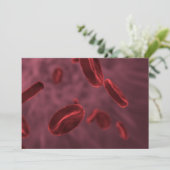 Invitation Cellules de sang rouge (Debout devant)