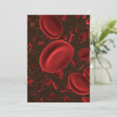 Invitation Cellules de sang rouges (Debout devant)