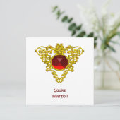 Invitation CELTIC COEUR blanc (Debout devant)