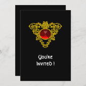 Invitation CELTIC COEUR blanc (Devant / Derrière)