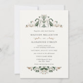 Invitation Celtic Goose Folk Mariage d'art (Devant)