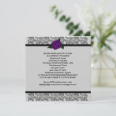 Invitation Celtic Knot Infinity Rose Goth Mariage (Debout devant)