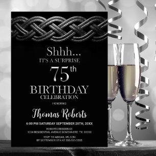 Invitation Celtic Knot Surprise 75ème anniversaire