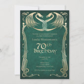 Invitation Celtic Viking Dragon 70e anniversaire (Devant)