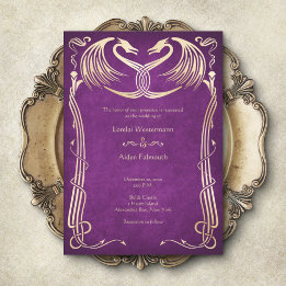 Invitation Celtic Viking Dragon Mariage
