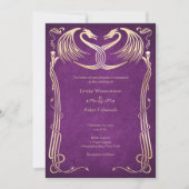Invitation Celtic Viking Dragon Mariage (Devant)