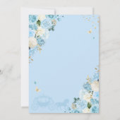 Invitation Cendrillon bleu clair Princesse Robe douce 16 (Dos)