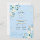 Invitation Cendrillon bleu clair Princesse Robe Quinceanera (Dos)