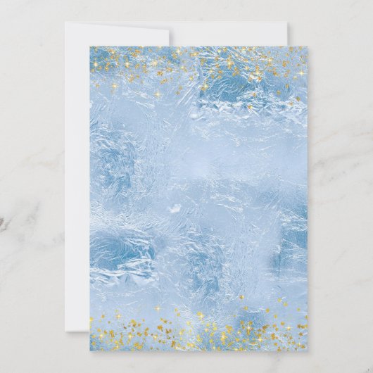 Invitation Cendrillon bleu enchanté (Dos)