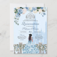Cendrillon Bleue Argent Royal Princesse Quinceaner