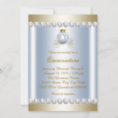 Invitation Cendrillon Bleue Princesse Quinceanera (Dos)