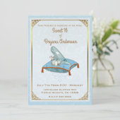 Invitation Cendrillon de conte de fées Sandale de verre Fête  (Debout devant)