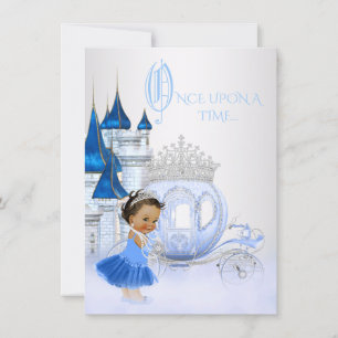 Invitation Cendrillon ethnique Il était une fois Princesse