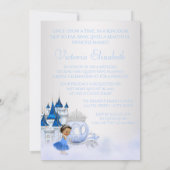 Invitation Cendrillon ethnique Il était une fois Princesse (Dos)