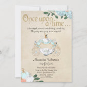 Invitation Cendrillon Fairy Tale Princess Carriage (Devant)