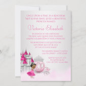 Invitation Cendrillon Il était une fois Princesse Anniversair (Dos)