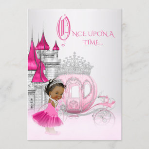 Invitation Cendrillon Il était une fois Princesse Anniversair