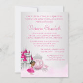 Invitation Cendrillon Il était une fois Princesse Anniversair (Dos)