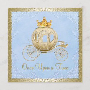 Invitation Cendrillon Il était une fois Princesse Anniversair