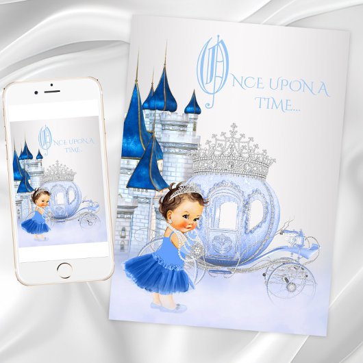 Invitation Cendrillon Il était une fois Princesse Anniversair