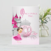 Invitation Cendrillon Il était une fois Rose Princesse Annive (Debout devant)