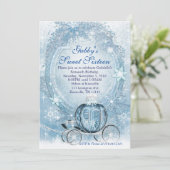 Invitation Cendrillon Invitation, Cendrillon Sweet sixteen (Debout devant)