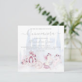 Invitation Cendrillon Princesse Conte de Fées Quinceanera (Debout devant)
