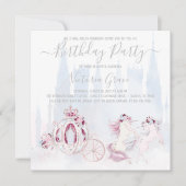Invitation Cendrillon Princesse N'importe quel nombre Anniver (Devant)