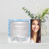 Invitation Cendrillon Princesse Quinceanera (Debout devant)